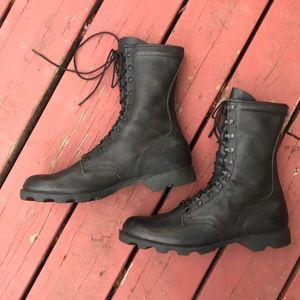 Vintage unworn black combat boots